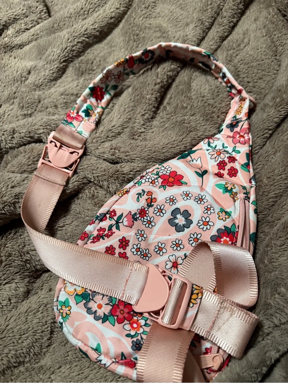 Vera Bradley Pink Floral Crossbody Sling